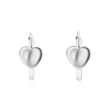 Sterling Silver Super Small Heart Huggies