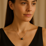 Sterling Silver Simulated Pearl Necklace