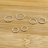 The "Endless" Set Of 3 Sterling Silver Endless Hoop Earrings