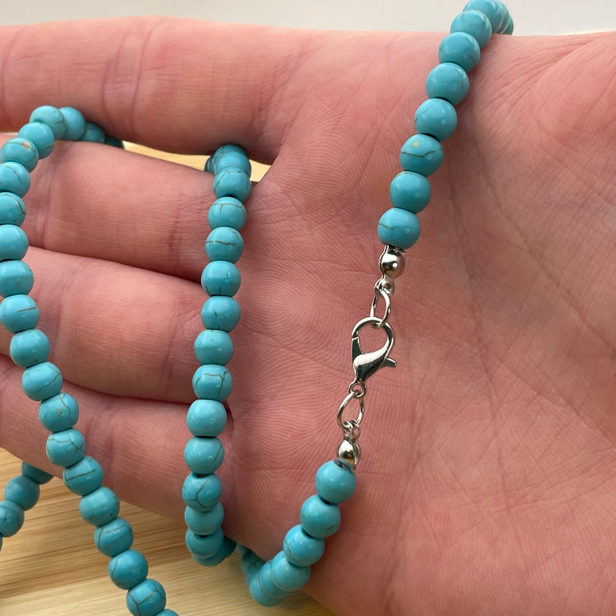 Long 30 Inch Turquoise Necklace – Donatello Gian