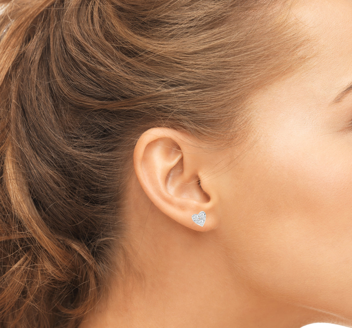 ピアス TATIANA Silver 925 Gemstone Heart Heart Ear Jacket Earrings Designer fashion, Seoul-fully created | W Concept