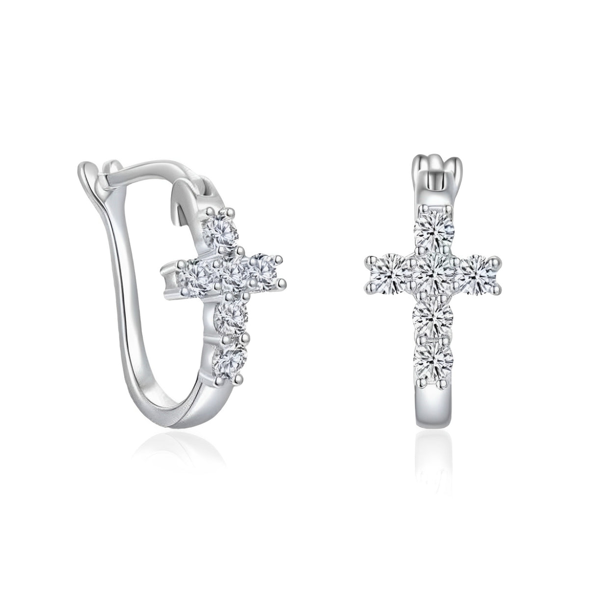 Sterling Silver Cross Earrings – Donatello Gian