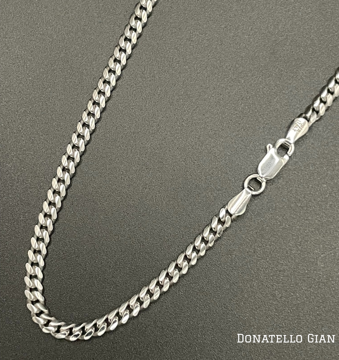 Collana Cuban Link Acciaio Inox Collana Cuban Miami Link 18" Anti-appannamento - In Acciaio Inox Lucido, Spessore 14mm Collana Anti-appannamento - Foto 2