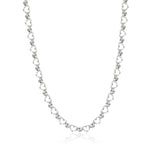 Diamond Cut And Hearts Choker Necklace