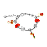 Christmas Crystal Charm Bracelet