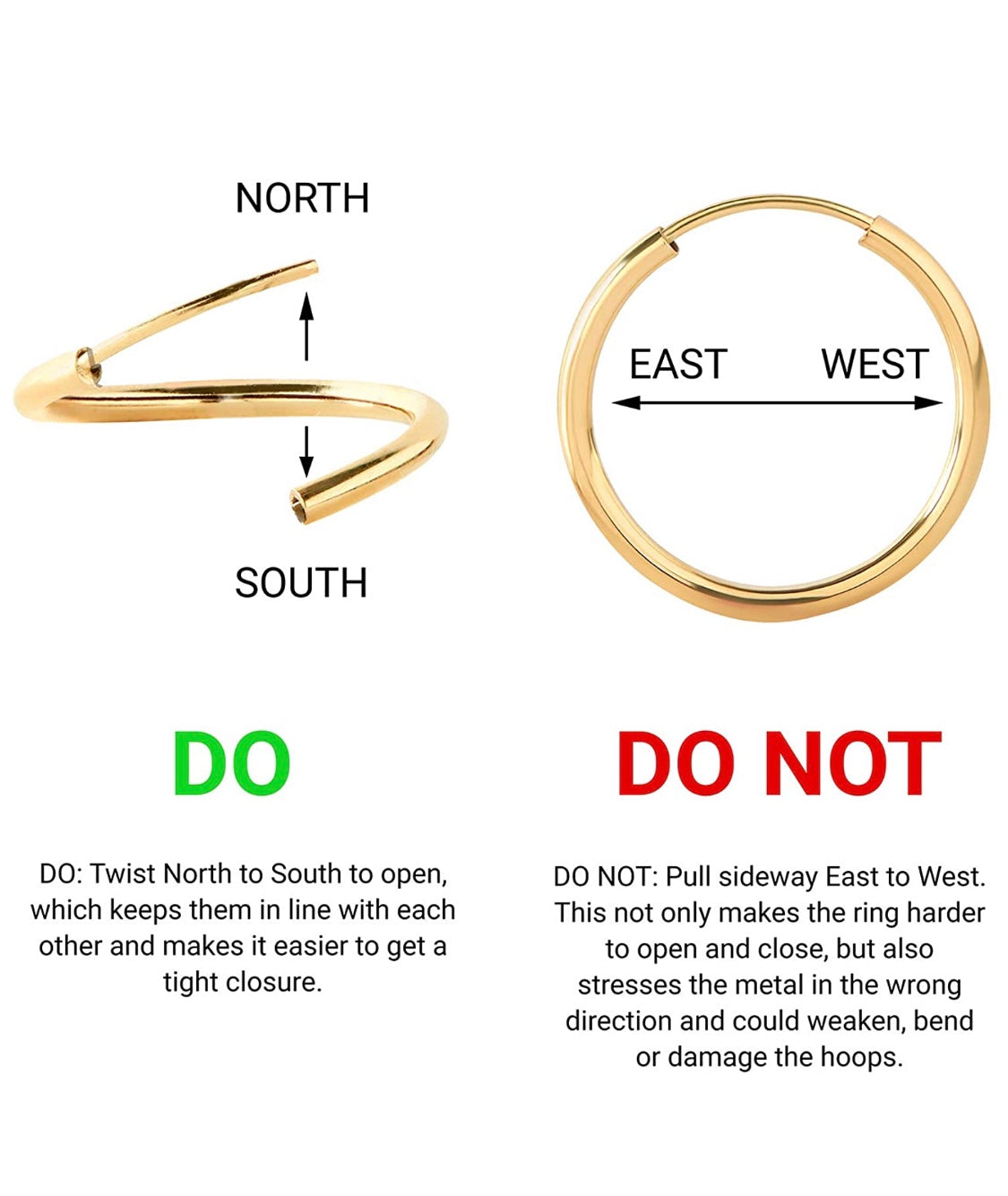 Donatello Gian 14K Yellow Gold Small Endless Hoop Earrings