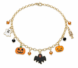 Trick or Treat Halloween Charm Necklace 3 Options