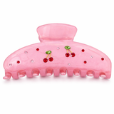 2pk Cherry Hair Claw Clips
