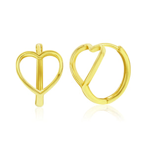 Sterling Silver Heart Earrings