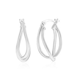 925 Sterling Silver Infinite Hoops