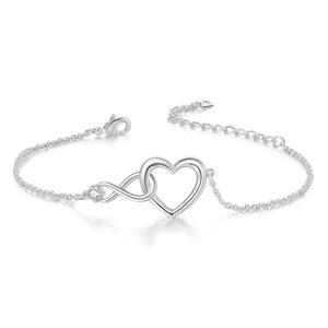 "Unlimited Love" Crystal Heart Bracelet