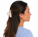 3Pk Sweet Bow Claw Clip in Ivory