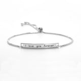 "I Love You Forever" Adjustable Bracelet