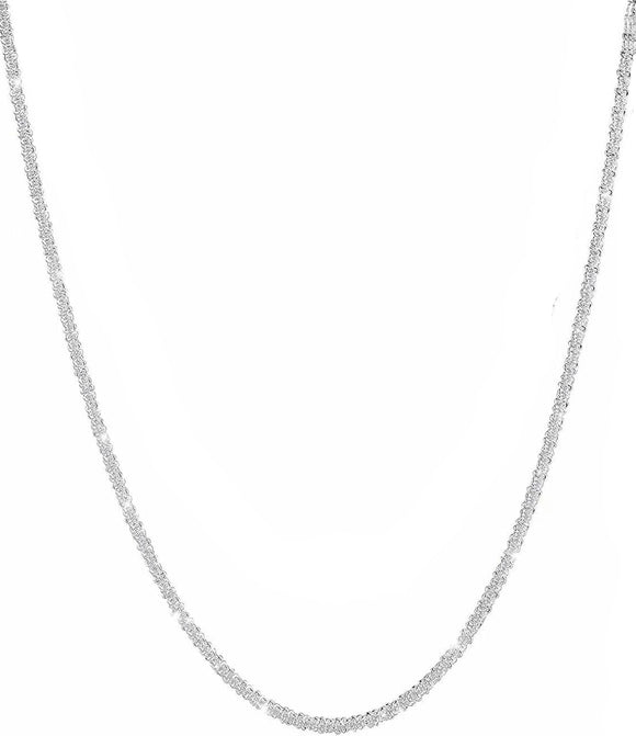 Sterling Silver Sparkle Necklace - Length Options Available