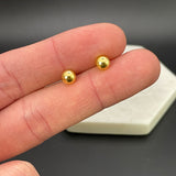 Donatello Gian Gold Flashed Solid Sterling Silver Beaded Studs