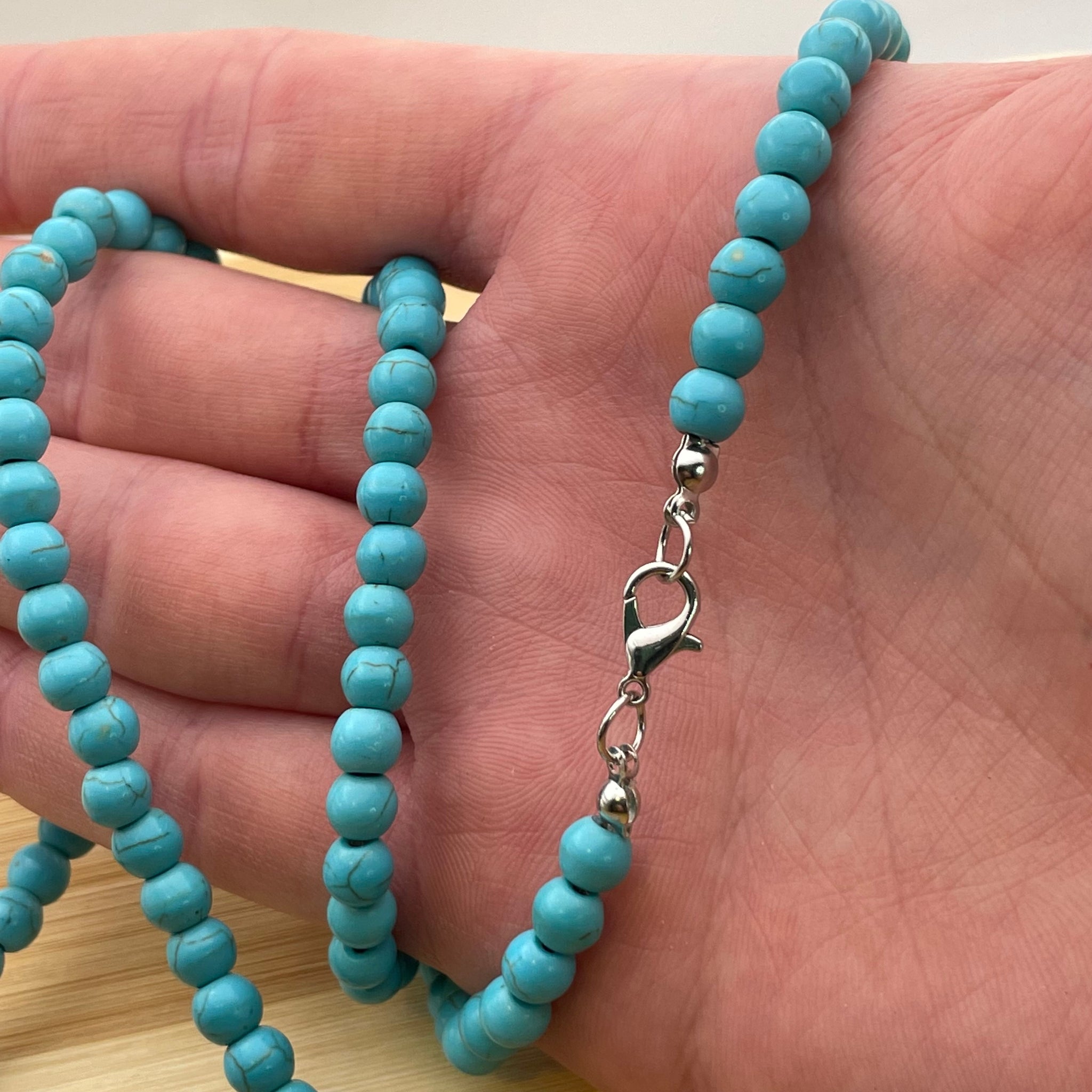 Long 30 Inch Turquoise Necklace – Donatello Gian