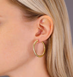 " The Casual " Sterling Silver Large  Earrings