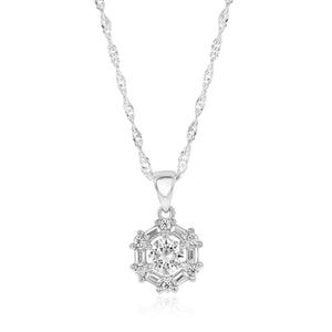 Sterling Silver Moissanite Necklace