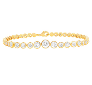 Graduated Round Cut Tennis Bracelet