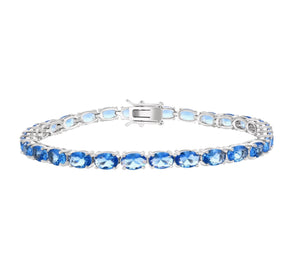 Oval Cut Created Tennis Bracelet