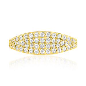 The "Arabella" Gold Crystal Ring