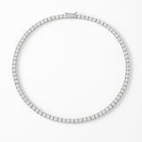Round Crystal Tennis Necklace
