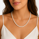 Oval Pearl Necklace