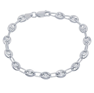 925 Sterling Silver Fancy Anklet