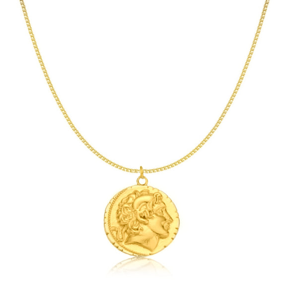 Medallion Coin Pendant Necklace