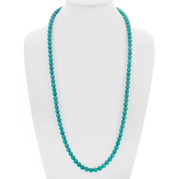 Donatello Gian Long 30 Inch Turquoise Ball Necklace