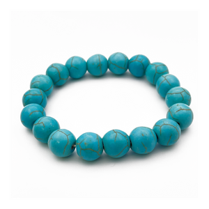 Turquoise Ball Stretch Bracelet