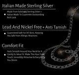 Sterling Silver 925 Diamond Cut Rope Chain 2MM, 16"-24", Braided Twisted Link Chain Necklace, Italian Made Sterling Silver 925 Unisex Chain