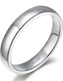 Solid 925 Sterling Silver Wedding Band Rings For Men And Women
