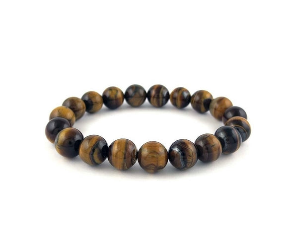 Genuine Tiger Eye Stretch Bracelet – Donatello Gian