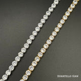 Lab Created White Topaz Tennis Bracelet