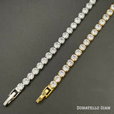 Lab Created White Topaz Tennis Bracelet