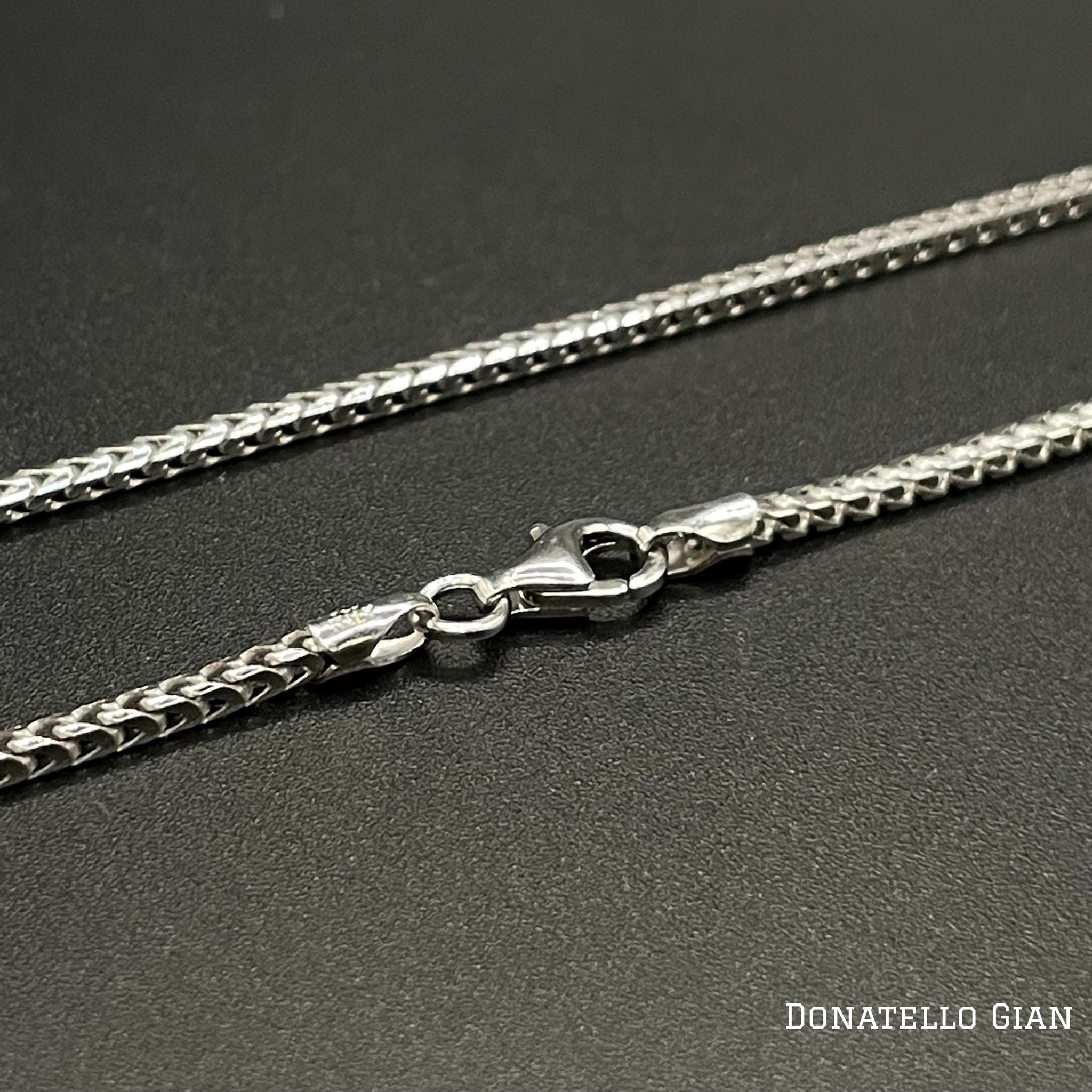 Sterling Silver 925 Round Franco Chain 1.7MM, 16