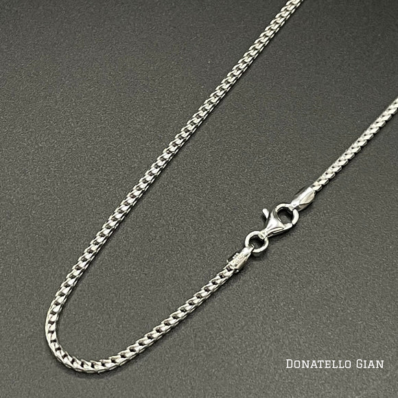 Sterling Silver 925 Round Franco Chain 1.7MM, 16