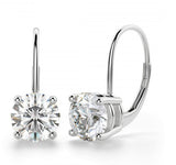 2 Pack White Topaz Leverback Earrings