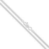 Sterling Silver 1MM Unisex Snake Chain Necklace