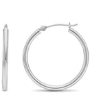 3 Pack Sterling Silver 20MM Round Hoop Earrings